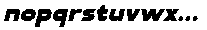 Mello Sans Black Italic Font LOWERCASE