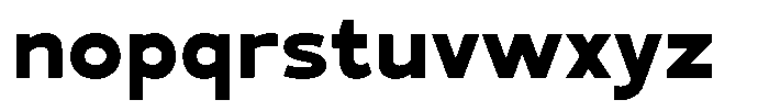 Mello Sans Bold Font LOWERCASE