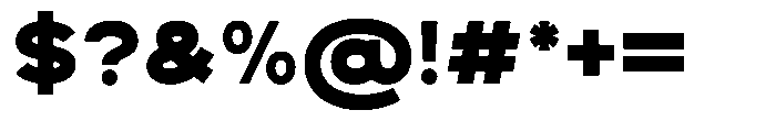 Mello Sans Extra Bold Font OTHER CHARS