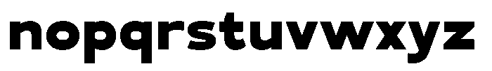 Mello Sans Extra Bold Font LOWERCASE