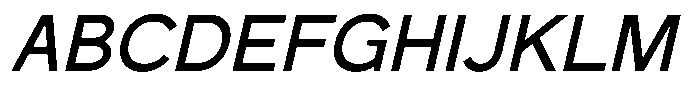 Mello Sans Italic Font UPPERCASE