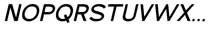 Mello Sans Italic Font UPPERCASE