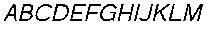 Mello Sans Light Italic Font UPPERCASE
