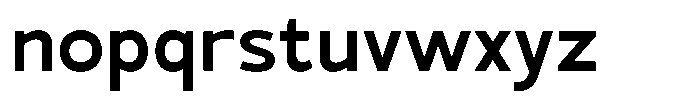 Mello Sans Medium Font LOWERCASE