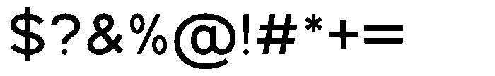 Mello Sans Regular Font OTHER CHARS