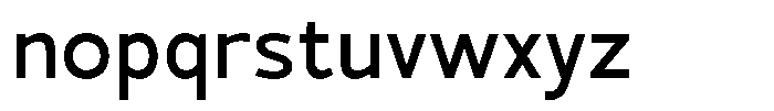 Mello Sans Regular Font LOWERCASE
