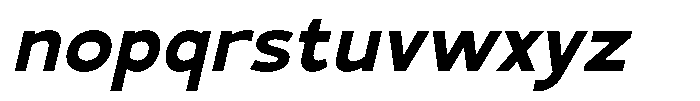 Mello Sans Semi Bold Italic Font LOWERCASE
