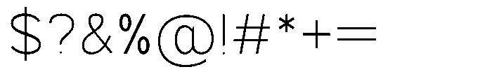Mello Sans Thin Font OTHER CHARS