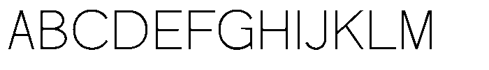 Mello Sans Thin Font UPPERCASE