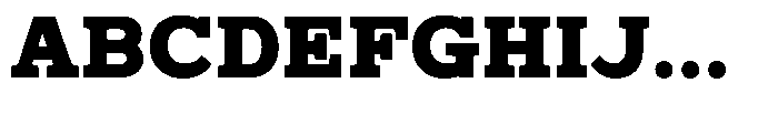 Mello Serif Black Font UPPERCASE