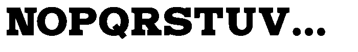 Mello Serif Black Font UPPERCASE