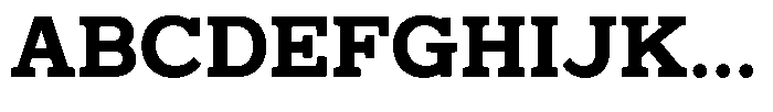Mello Serif Bold Font UPPERCASE