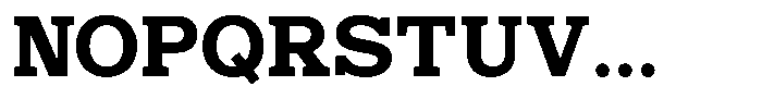 Mello Serif Bold Font UPPERCASE