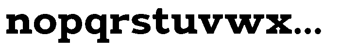 Mello Serif Bold Font LOWERCASE