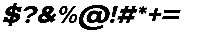 Mello Serif Extra Bold Italic Font OTHER CHARS