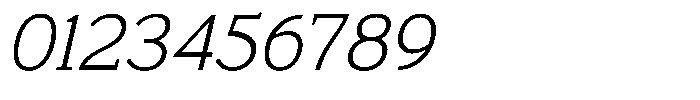 Mello Serif Extra Light Italic Font OTHER CHARS