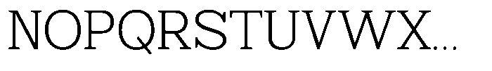 Mello Serif Extra Light Font UPPERCASE