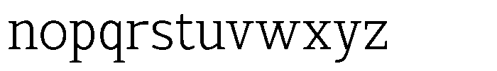 Mello Serif Extra Light Font LOWERCASE