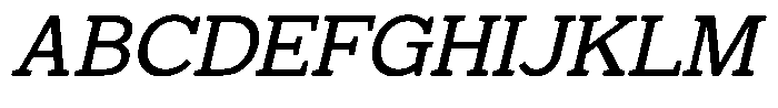Mello Serif Italic Font UPPERCASE