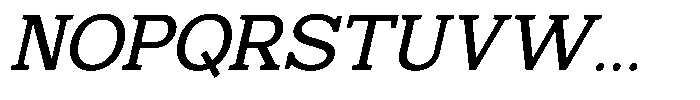 Mello Serif Italic Font UPPERCASE