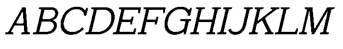 Mello Serif Light Italic Font UPPERCASE