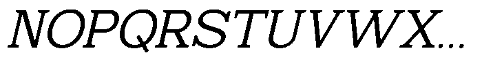 Mello Serif Light Italic Font UPPERCASE