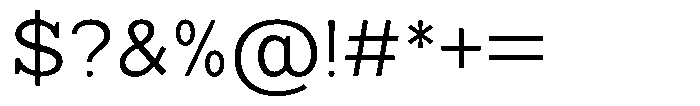 Mello Serif Light Font OTHER CHARS