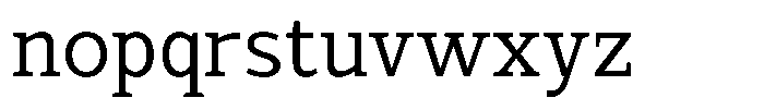 Mello Serif Light Font LOWERCASE