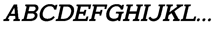 Mello Serif Medium Italic Font UPPERCASE