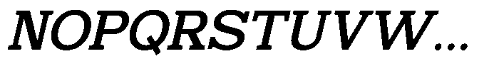 Mello Serif Medium Italic Font UPPERCASE