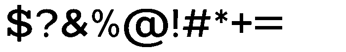 Mello Serif Medium Font OTHER CHARS