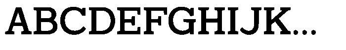 Mello Serif Medium Font UPPERCASE