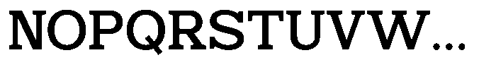 Mello Serif Medium Font UPPERCASE