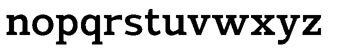 Mello Serif Medium Font LOWERCASE