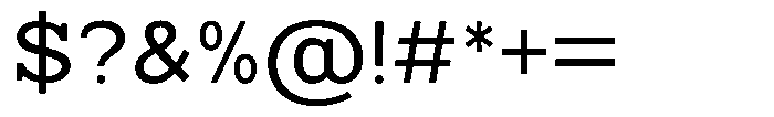 Mello Serif Regular Font OTHER CHARS