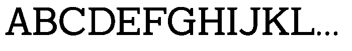 Mello Serif Regular Font UPPERCASE