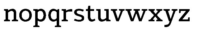 Mello Serif Regular Font LOWERCASE