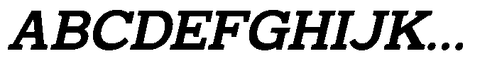Mello Serif Semi Bold Italic Font UPPERCASE