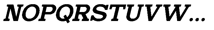 Mello Serif Semi Bold Italic Font UPPERCASE