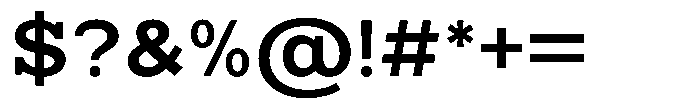 Mello Serif Semi Bold Font OTHER CHARS