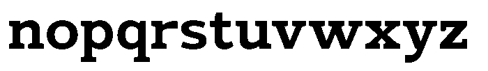 Mello Serif Semi Bold Font LOWERCASE