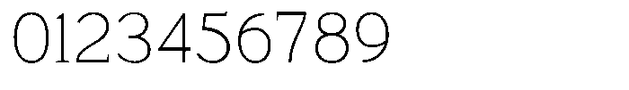 Mello Serif Thin Font OTHER CHARS