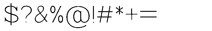 Mello Serif Thin Font OTHER CHARS