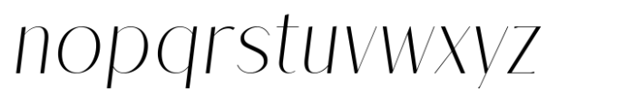 Melloida Extra Light Italic Font LOWERCASE