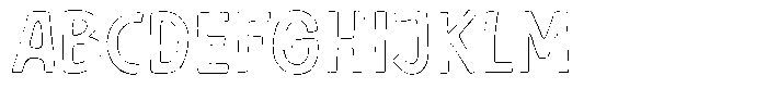 Mellow Coffee Outline Font UPPERCASE