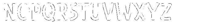 Mellow Coffee Outline Font UPPERCASE