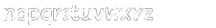 Mellow Coffee Outline Font LOWERCASE