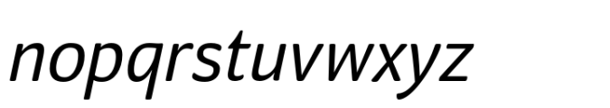 Mellow Sans Italic Font LOWERCASE