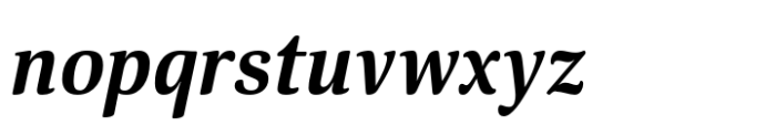 Mellow Serif Bold Italic Font LOWERCASE