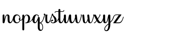 Mellow Sweety Script Regular Font LOWERCASE